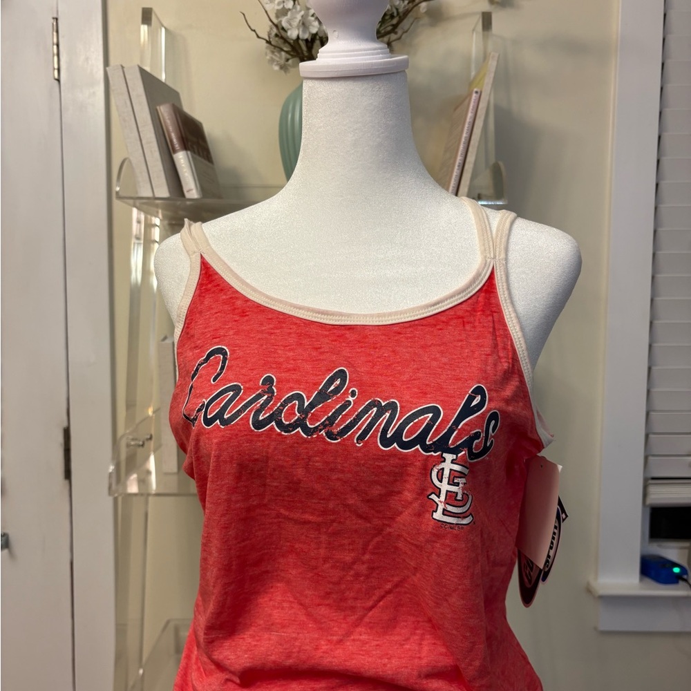 Saint Louis Cardinals MLB Ladies Women's Shirt Tank Top Shorts SET Sz Medium New - Picture 3 of 8